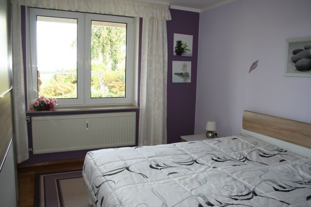 Schlafzimmer Schilfhaus Ferienwohnung Plau am See